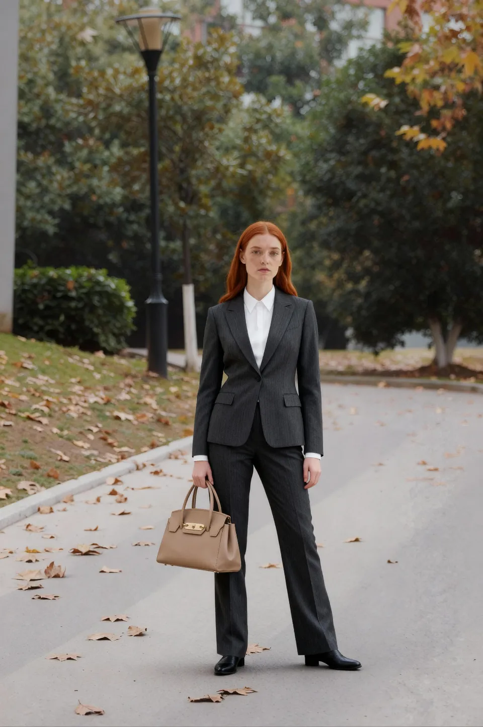AI model photo for a structured suit